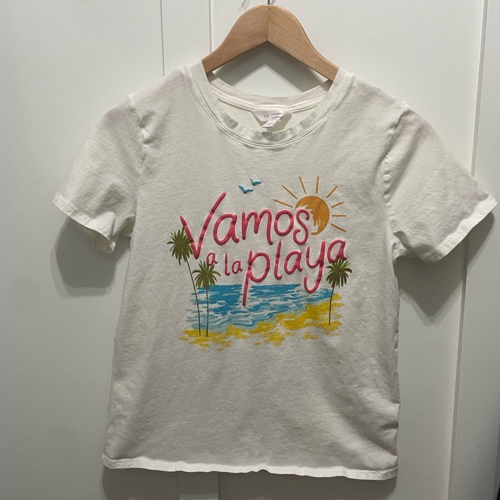 Lauren Conrad Size Medium‎ Vamos a al playa 100% Cotton